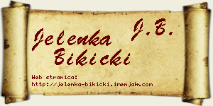 Jelenka Bikicki vizit kartica